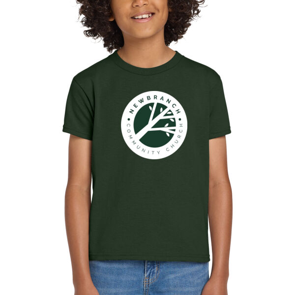 Gildan Youth DryBlend 50 Cotton/50 Poly Shirt - Printed Logo Gildan Youth DryBlend 50 Cotton/50 Poly Shirt - Printed Logo Thumbnail