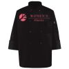 Ten Pearl Button Black Chef Coat Thumbnail